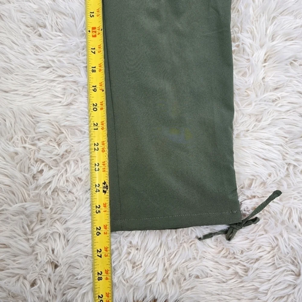 CL🚨 Sunday Green Jogger Pants Size 2 Ruched Hem - Picture 9 of 13